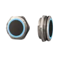 Capteur infrarouge, Ø 38 mm, sans contact acier inoxydable, 12 à 24V, avec buzzer