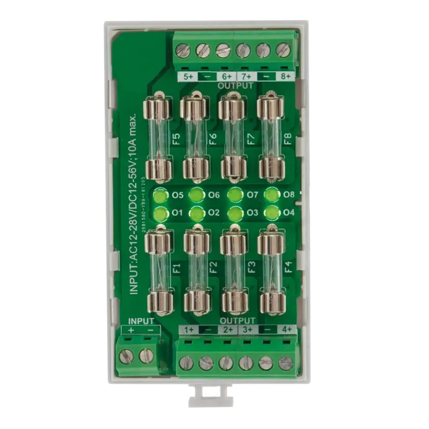 Carte multivoies fusiblées 24V/48V