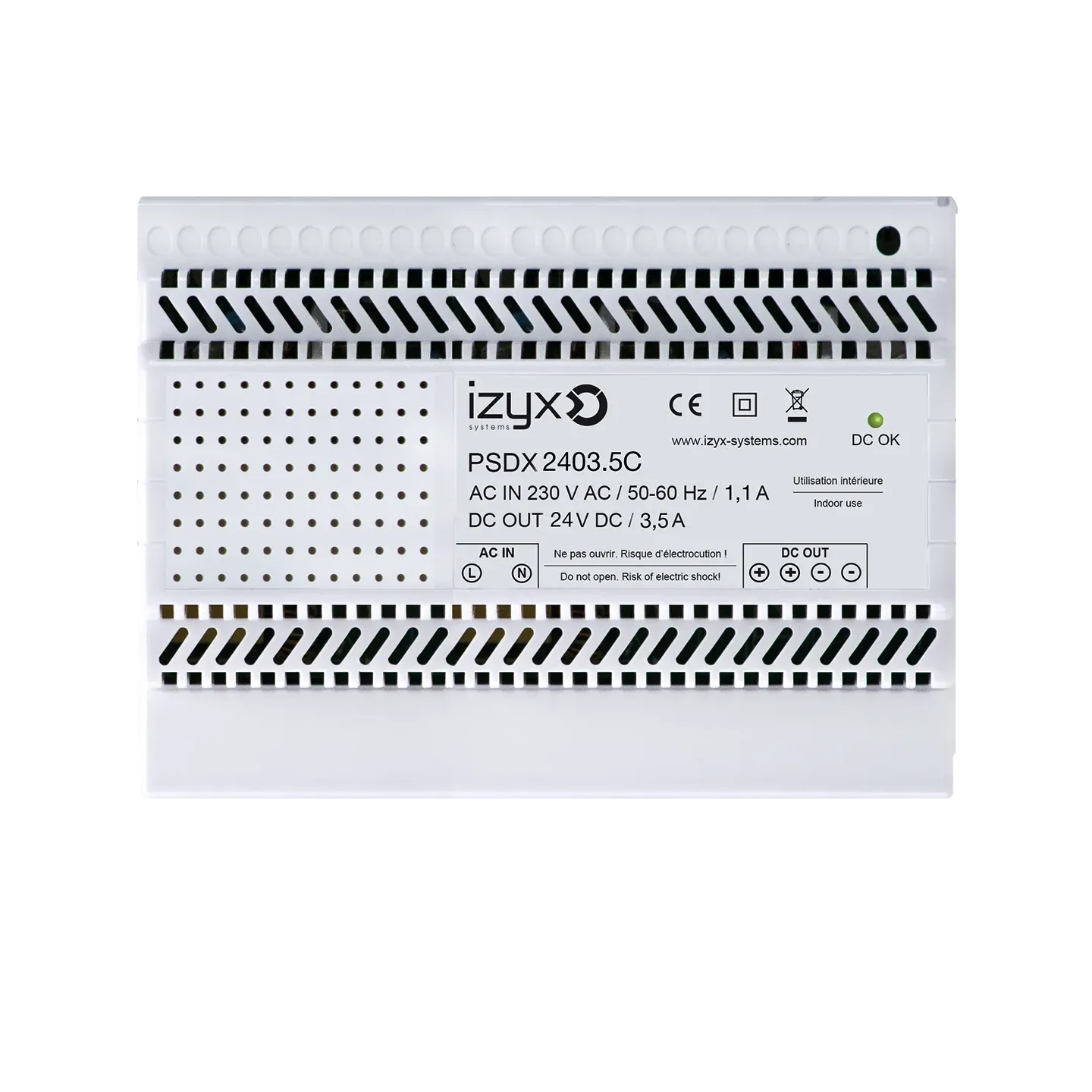 Alimentation Rail DIN 24V 240W - Transformateur 230V 24V NDR-120-24 - Industrielle