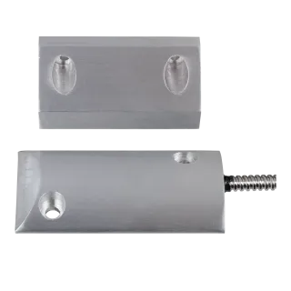 Contact magnétique sabots en aluminium, 1 contact NO (2 fils), raccordement par câble