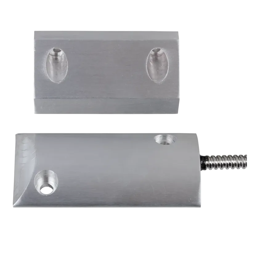 Contact magnétique sabots en aluminium, 1 contact inverseur (3 fils), raccordement par câble