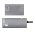 Contact magnétique sabots en aluminium, 1 contact NO + boucle d'autoprotection (4 fils), raccordement par câble