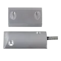 Contact magnétique sabots en aluminium, 1 contact inverseur + boucle d'autoprotection (5 fils), raccordement par câble