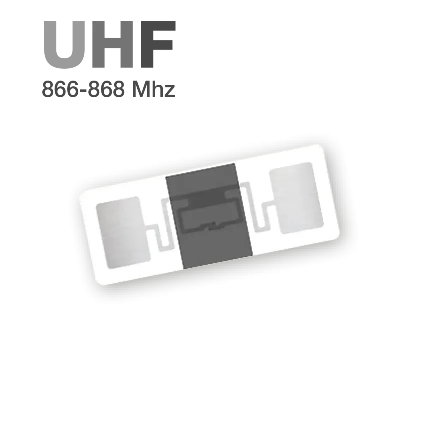 Tag autocollant parebrise RFID UHF 865-869 MHz pour lecteur RFID longue portée WIEGAND, ASUR801C3HF