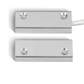 Contact magnétique en aluminium en applique, 1 contact NO + boucle d'autoprotection (4 fils), raccordement par câble
