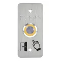 Boutons poussoirs acier inox sur plaque