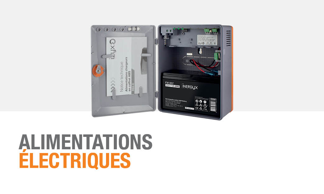 Contrôle d'accès - alimetations électriques