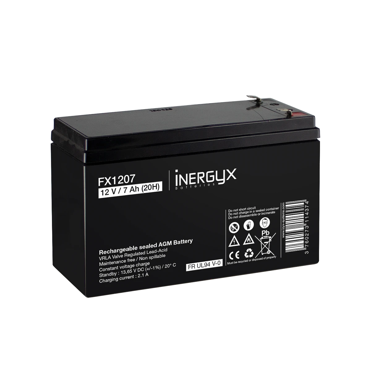 Batterie électrique 12V 7Ah IZYX-SYSTEMS