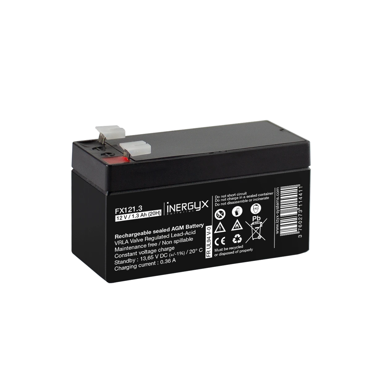 Batterie électrique 12V 1.3Ah IZYX-SYSTEMS