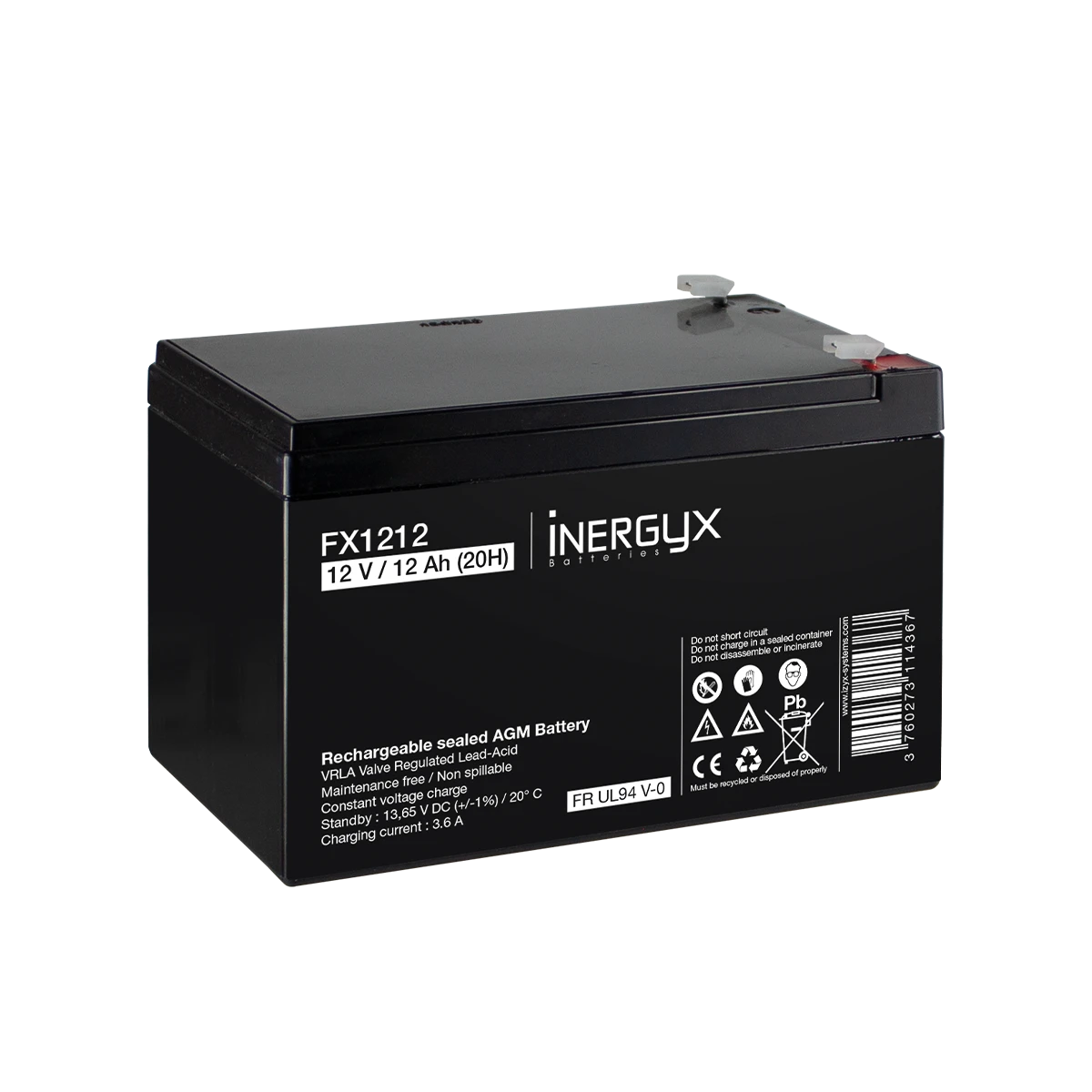 Batterie électrique 12V 12Ah IZYX-SYSTEMS