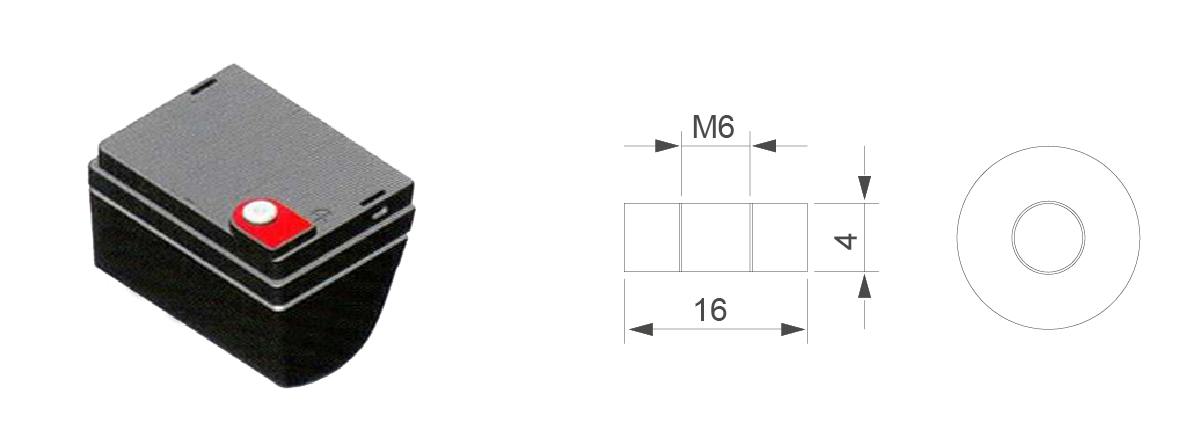 Borne de raccordement insert fileté M6 pour batterie | IZYX-SYSTEMS