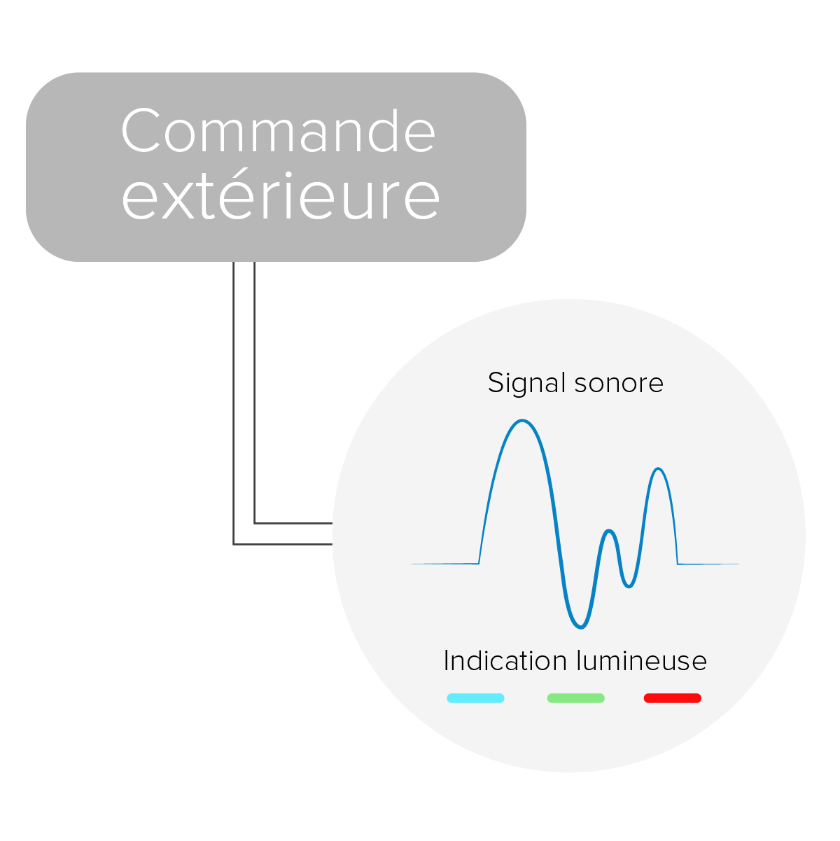 capteur infrarouge pilotage par une commande extérieure | IZYX-SYSTEMS