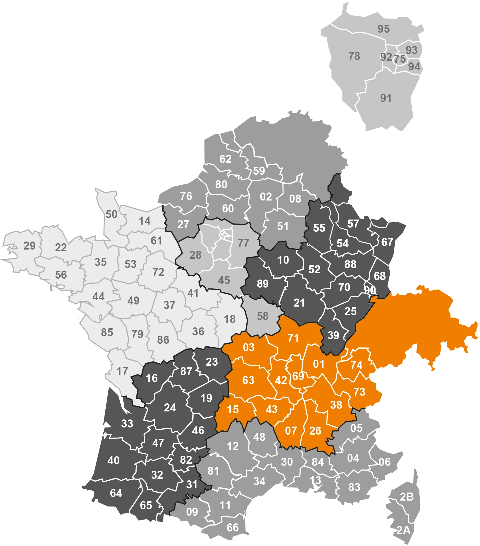 Secteur Auvergne Rhône Alpes | IZYX SYSTEMS