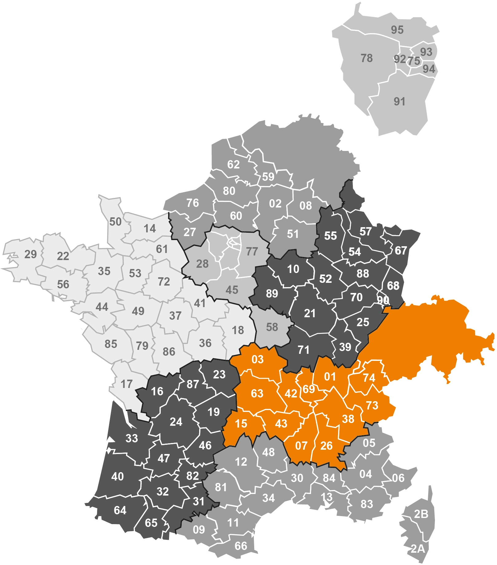 Secteur Auvergne Rhône Alpes | IZYX SYSTEMS