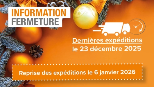 INFORMATION - Fermeture fin d'année