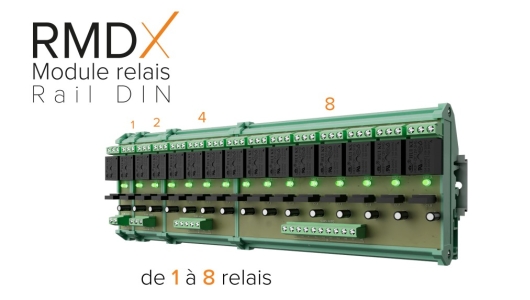 -RMDX- Modules relais rail DIN 